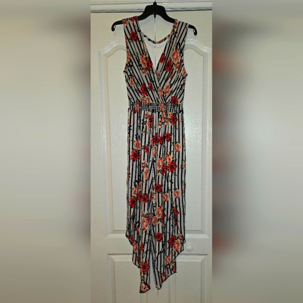 Scobe Jumpsuit Split Leg Floral L